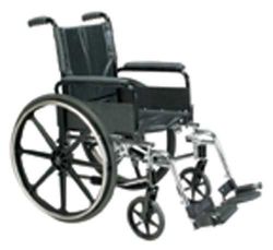 Wheelchair Ltwt K-4 Flip-Back Desk Arms & Elev Leg Rest, 18