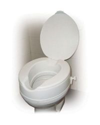 Raised Toilet Seat w/Lid, 2