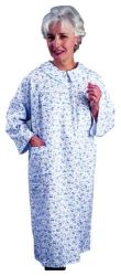 Flannelette Patient Gown Women Small-Medium Pink/Blue Floral