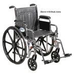 Product Photo: Wheelchair Std 18" Fixed Arms w/Elev Leg Rests