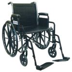 Product Photo: Wheelchair Economy Fixed Arms 16" w/Swing-Away Footrests