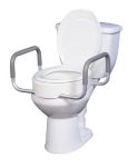 Product Photo: Elevated Toilet Seat w RemArms For Regular Toilet Seat T/F KD