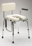 Product Photo: Drop Arm Commode With Padded Seat