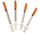 Product Photo: Lo-Dose Insulin Syringe 3/10cc 28g X 1/2" Bx/100